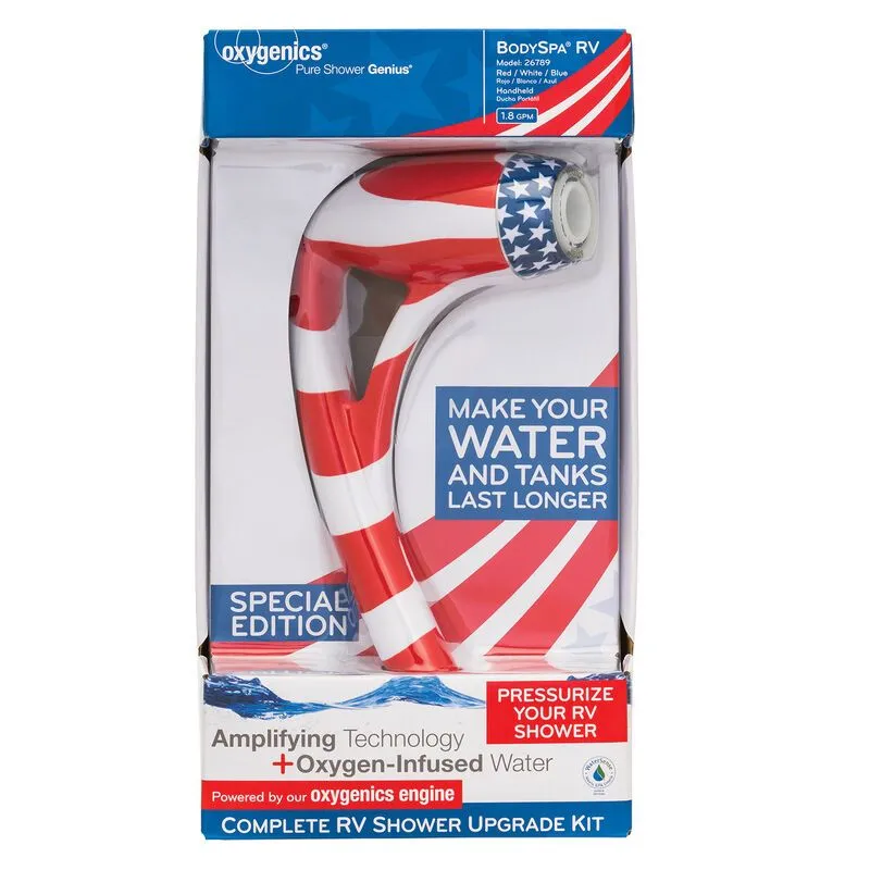 Oxygenics Bodyspa Red Wht Blue